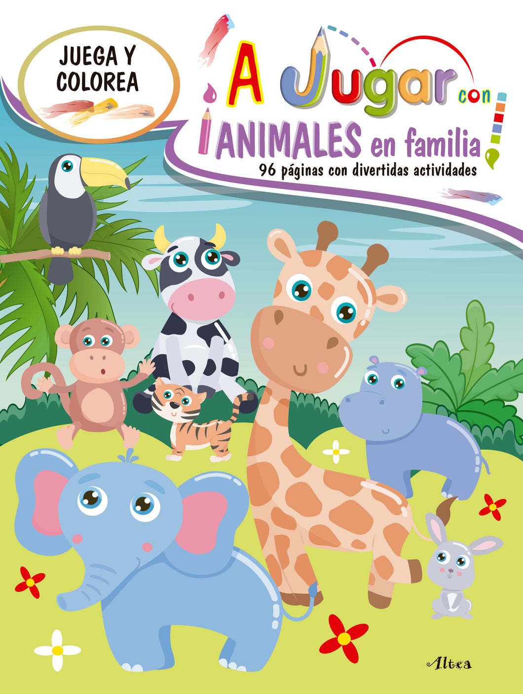 A jugar con animales en familia